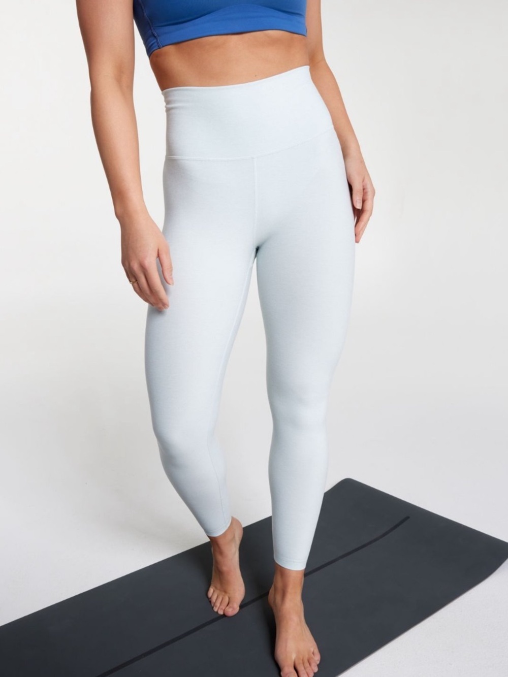 CALIA LustraLux High Rise 7/8 Leggings Calming Green Heather 1X NWT UPF 50+